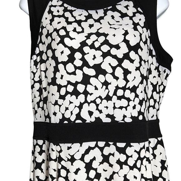 Banana Republic Women's Party Dress Bodycon Patterned Sleeveless Black Size 8 - Picture 4 of 8